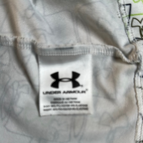 Under Armour White and Green Leather Jacket - Picture 7 of 11